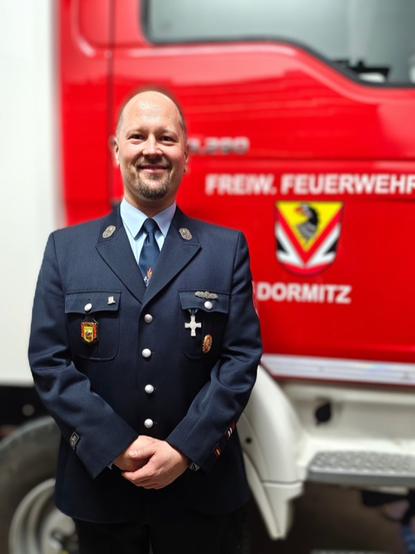 Portrait von Florian Scharf, Kommandant